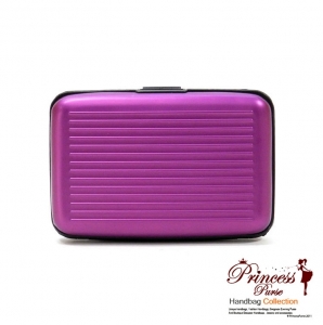 Sleek Durable Aluminum Card Holder/ Wallet with Rigid Surface.